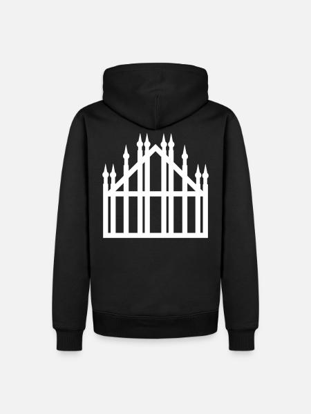 Cathedral of Milan - Men’s Premium Organic Hoodie - black