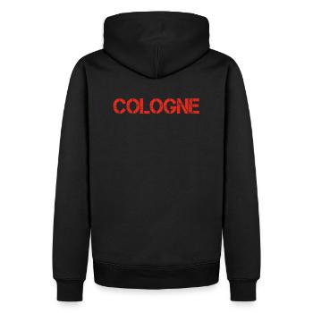 Cologne Köln Kölle - Sweat à capuche Premium bio Homme - noir - Dos - Nico (187cm)