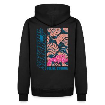 Sakarun Kroatien Strand Urlaub Meer Reisen - Männer Premium Bio Hoodie - Schwarz - Hinten - Nico (187cm)