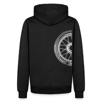 Automobiles Tuning Felgen Design - Männer Premium Bio Hoodie - Schwarz - Hinten - Nico (187cm)