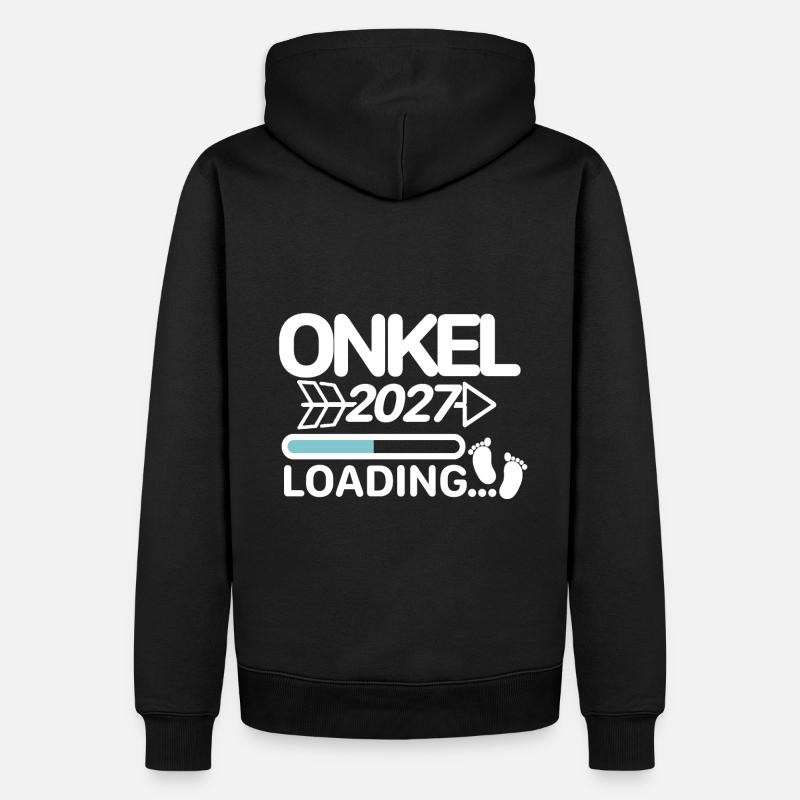 Onkel 2027 - Männer Premium Bio Hoodie - Schwarz
