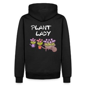 Plant Lady I garteln Garten - Männer Premium Bio Hoodie - Schwarz - Hinten - Nico (187cm)
