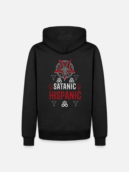 Satanic Hispanic Baphomet Occult - Men’s Premium Organic Hoodie - black