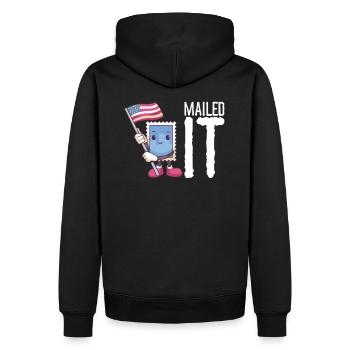 Mailed It Briefträger Postbote lustig - Männer Premium Bio Hoodie - Schwarz - Hinten - Nico (187cm)