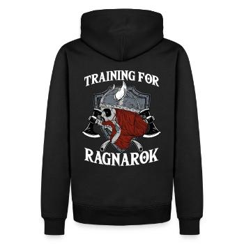 Formation pour Ragnarok I Nordic Viking Valhalla - Sweat à capuche Premium bio Homme - noir - Dos - Nico (187cm)