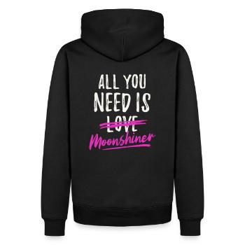84371607426084591 avant - Sweat à capuche Premium bio Homme - noir - Dos - Nico (187cm)
