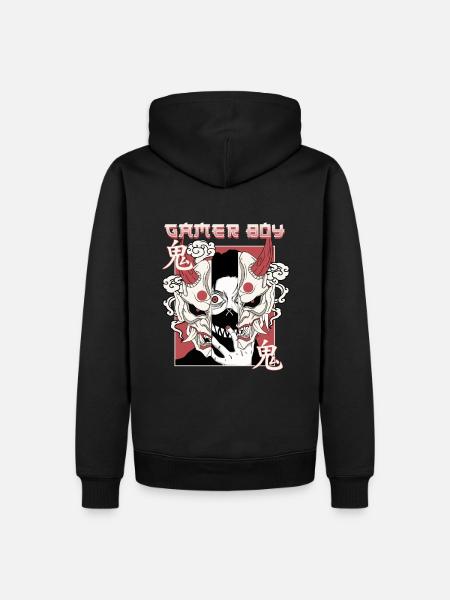 ANIME BOYS2 GAMERBOY - Men’s Premium Organic Hoodie - black