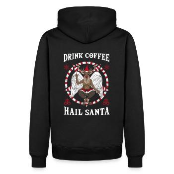 I Pentagramme du diable satanique - Sweat à capuche Premium bio Homme - noir - Dos - Nico (187cm)