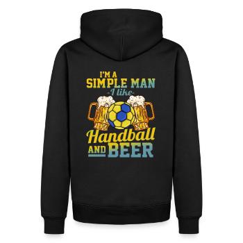 front 17611602853406637 - Männer Premium Bio Hoodie - Schwarz - Hinten - Nico (187cm)