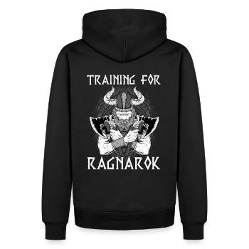 Formation pour la mythologie viking de Ragnarok I Valhalla - Sweat à capuche Premium bio Homme - noir - Dos - Nico (187cm)
