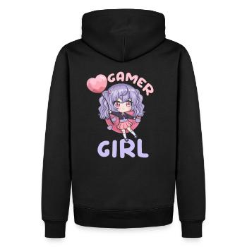 62881666604623771 avant - Sweat à capuche Premium bio Homme - noir - Dos - Nico (187cm)