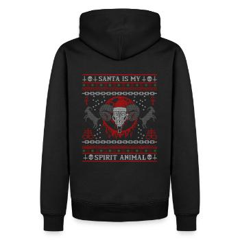I Pentagramme du diable satanique - Sweat à capuche Premium bio Homme - noir - Dos - Nico (187cm)