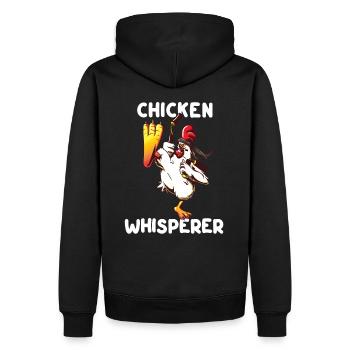 front 93291611242346535 - Männer Premium Bio Hoodie - Schwarz - Hinten - Nico (187cm)