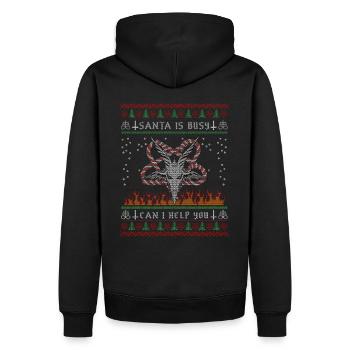 I Pentagramme du diable satanique - Sweat à capuche Premium bio Homme - noir - Dos - Nico (187cm)