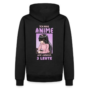 front 23881646816988515 - Männer Premium Bio Hoodie - Schwarz - Hinten - Nico (187cm)