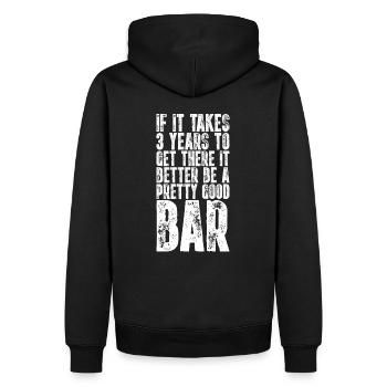 front 46901608544194879 - Männer Premium Bio Hoodie - Schwarz - Hinten - Nico (187cm)