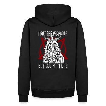 front 50901603212761977 - Männer Premium Bio Hoodie - Schwarz - Hinten - Nico (187cm)