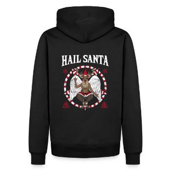 I Pentagramme du diable satanique - Sweat à capuche Premium bio Homme - noir - Dos - Nico (187cm)