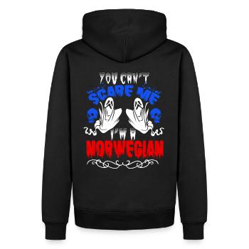 Scare Norwegian - Männer Premium Bio Hoodie - Schwarz - Hinten - Nico (187cm)