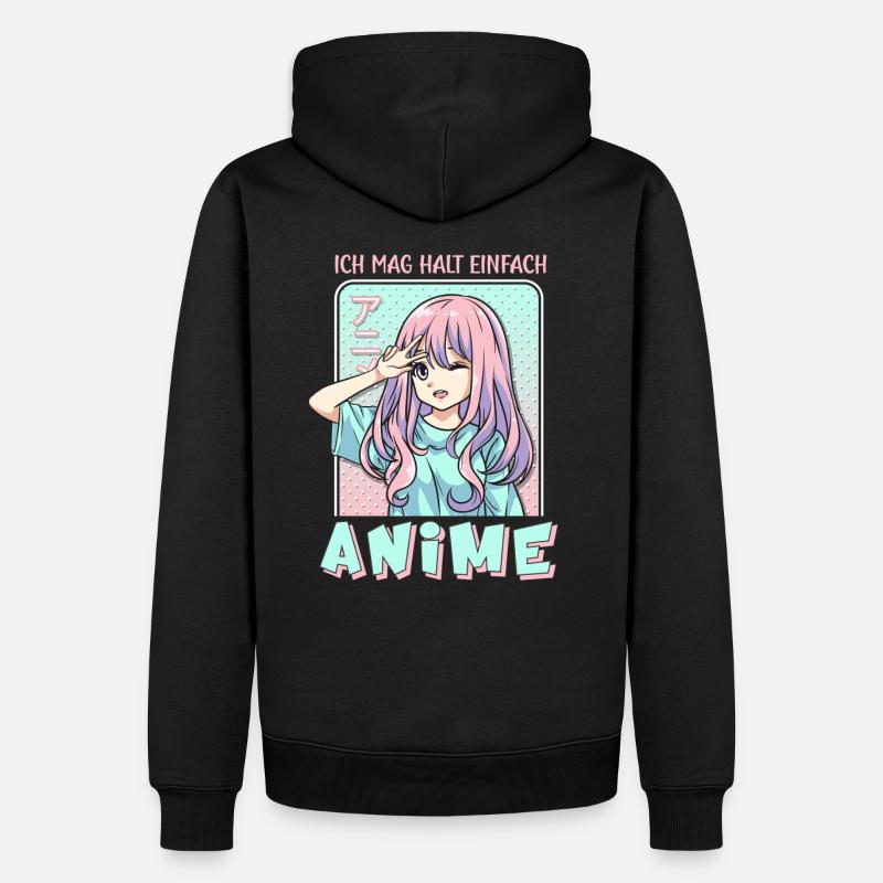 front 27691647202220029 - Männer Premium Bio Hoodie - Schwarz