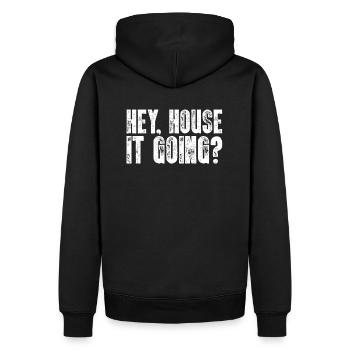 84341608401696823 avant - Sweat à capuche Premium bio Homme - noir - Dos - Nico (187cm)
