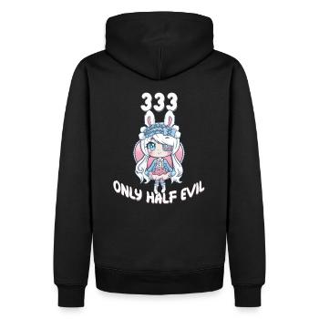 front 26381654710622632 - Männer Premium Bio Hoodie - Schwarz - Hinten - Nico (187cm)
