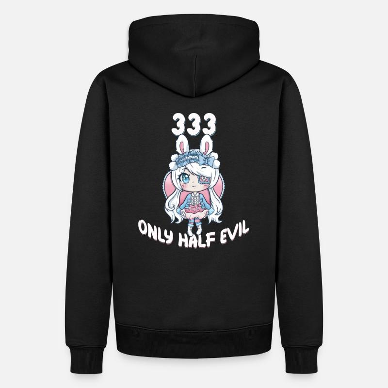 front 26381654710622632 - Männer Premium Bio Hoodie - Schwarz