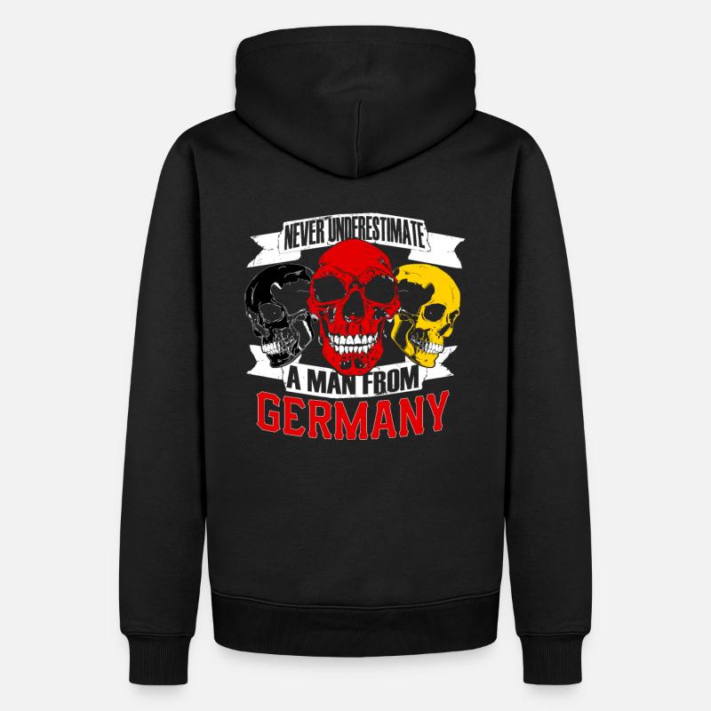 NeverUnderestimate Germany - Men’s Premium Organic Hoodie - black