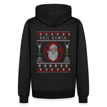 I Pentagramme du diable satanique - Sweat à capuche Premium bio Homme - noir - Dos - Nico (187cm)