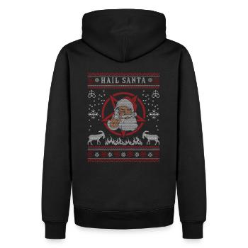 I Pentagramme du diable satanique - Sweat à capuche Premium bio Homme - noir - Dos - Nico (187cm)