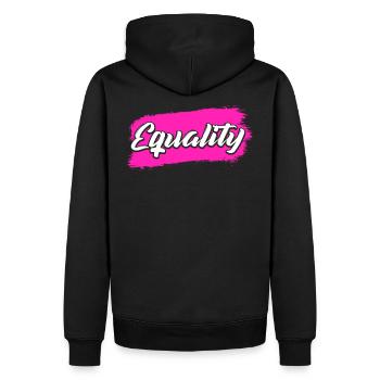 Equality Women's Rights Gift - Männer Premium Bio Hoodie - Schwarz - Hinten - Nico (187cm)