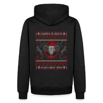 I Baphomet Death Metal - Men’s Premium Organic Hoodie - black - Back - Nico (187cm)