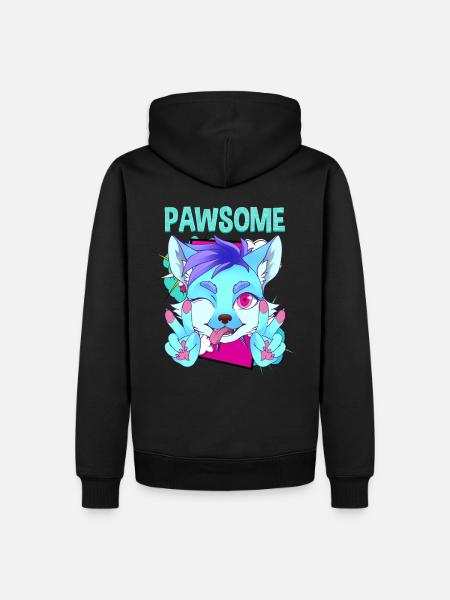 Pawsome I Furry Fandom Cospaly - Men’s Premium Organic Hoodie - black
