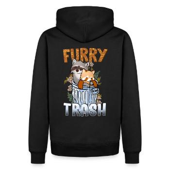 Furry Trash I Furries Convention I Anime Cosplay - Men’s Premium Organic Hoodie - black - Back - Nico (187cm)