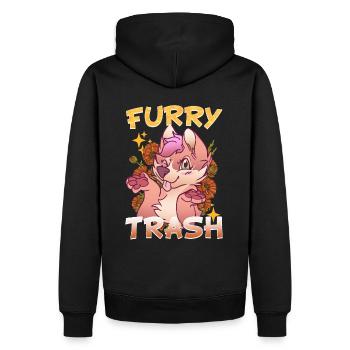 Furry Trash I Furries Convention I Anime Cosplay - Men’s Premium Organic Hoodie - black - Back - Nico (187cm)
