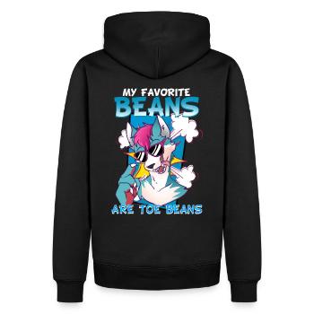 My favorite beans are toe beans I Furry Fandom - Men’s Premium Organic Hoodie - black - Back - Nico (187cm)