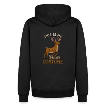This Is My Deer Costume Funny Hunting Hunter Gift - Men’s Premium Organic Hoodie - black - Back - Nico (187cm)