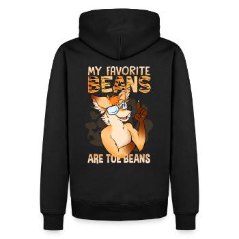My favorite beans are toe beans I Furry Fandom - Men’s Premium Organic Hoodie - black - Back - Nico (187cm)
