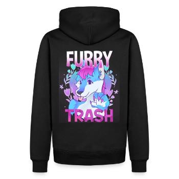 Furry Trash I Furries Convention I Anime Cosplay - Men’s Premium Organic Hoodie - black - Back - Nico (187cm)