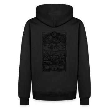 Judgement I Goth Tarot Card I Fortune Teller - Männer Premium Bio Hoodie - Schwarz - Hinten - Nico (187cm)