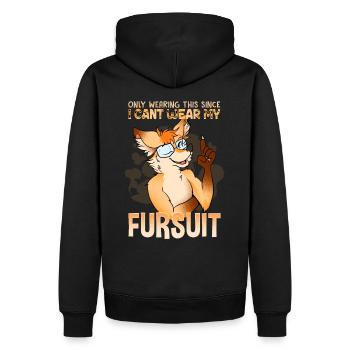 Mes haricots préférés sont les haricots d’orteil I Furry Fandom - Sweat à capuche Premium bio Homme - noir - Dos - Nico (187cm)