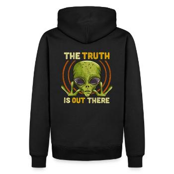 The Truth Is Out There Martian Alien Gift - Männer Premium Bio Hoodie - Schwarz - Hinten - Nico (187cm)