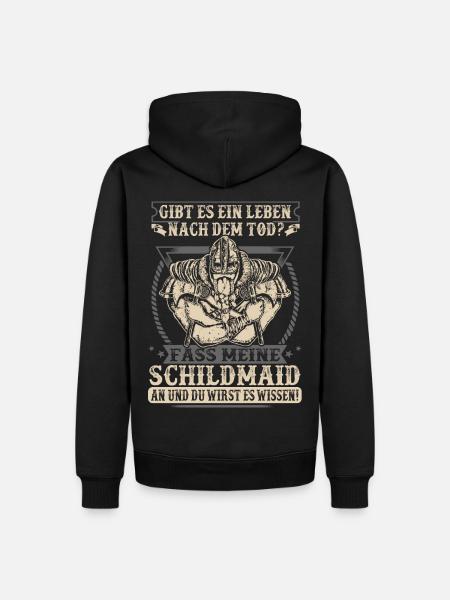 Meine Schildmaid - Männer Premium Bio Hoodie - Schwarz