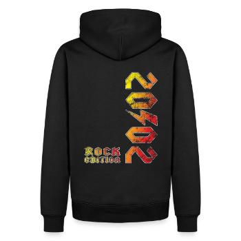 Birthday Rock Edition 2002 - Sweat à capuche Premium bio Homme - noir - Dos - Nico (187cm)