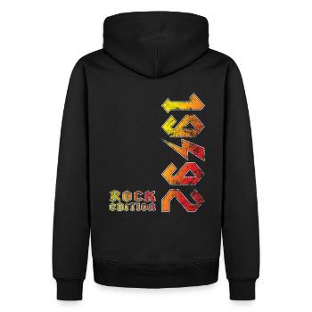 Birthday Rock Edition 1992 - Sweat à capuche Premium bio Homme - noir - Dos - Nico (187cm)