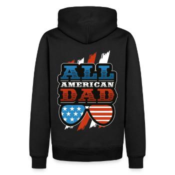 All American Dad Sunglasses 4th Of Juillet - Sweat à capuche Premium bio Homme - noir - Dos - Nico (187cm)