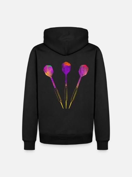 Dart Darts - Men’s Premium Organic Hoodie - black