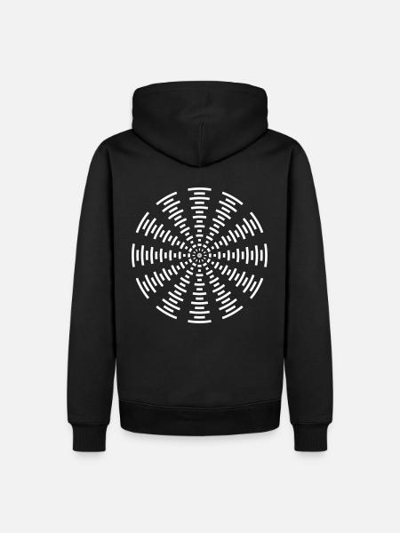 Tekno Spirale 23 - Männer Premium Bio Hoodie - Schwarz