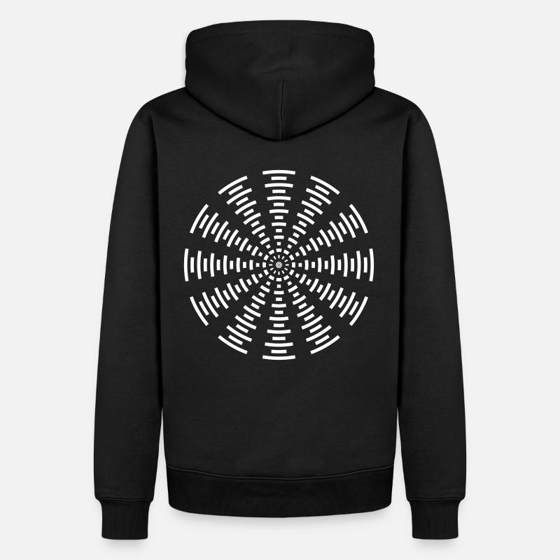 Tekno spirale 23 - Sweat à capuche Premium bio Homme - noir