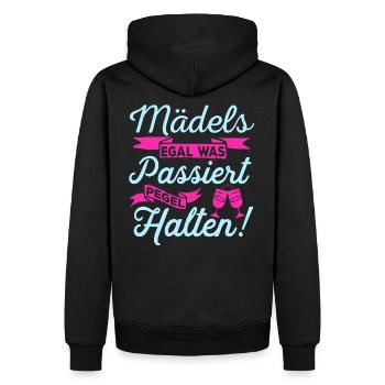 Niveau détenir cadeau filles JGA fête boire - Sweat à capuche Premium bio Homme - noir - Dos - Nico (187cm)